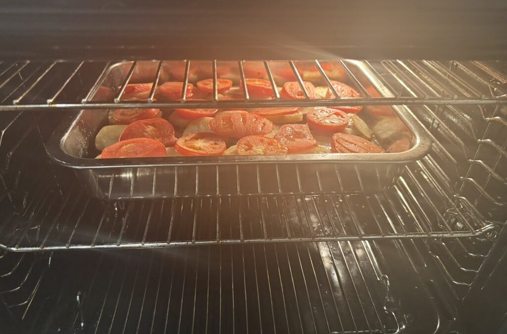 Family Tray Bake: Kafta, Potato & Tomato